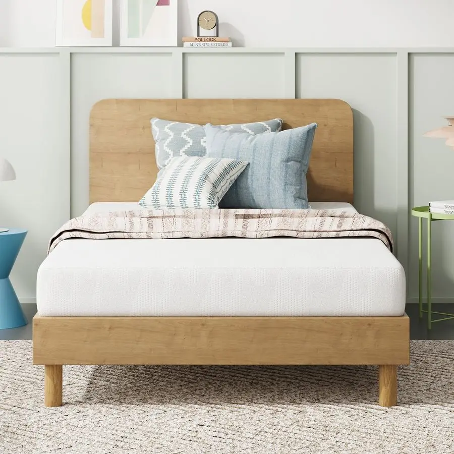 

Twin Mattress, 6 Inch Twin Bed Mattress for Kids, Gel Memory Foam Mattresses for Cooling Night Sleep amp Pressure Relief, Certi