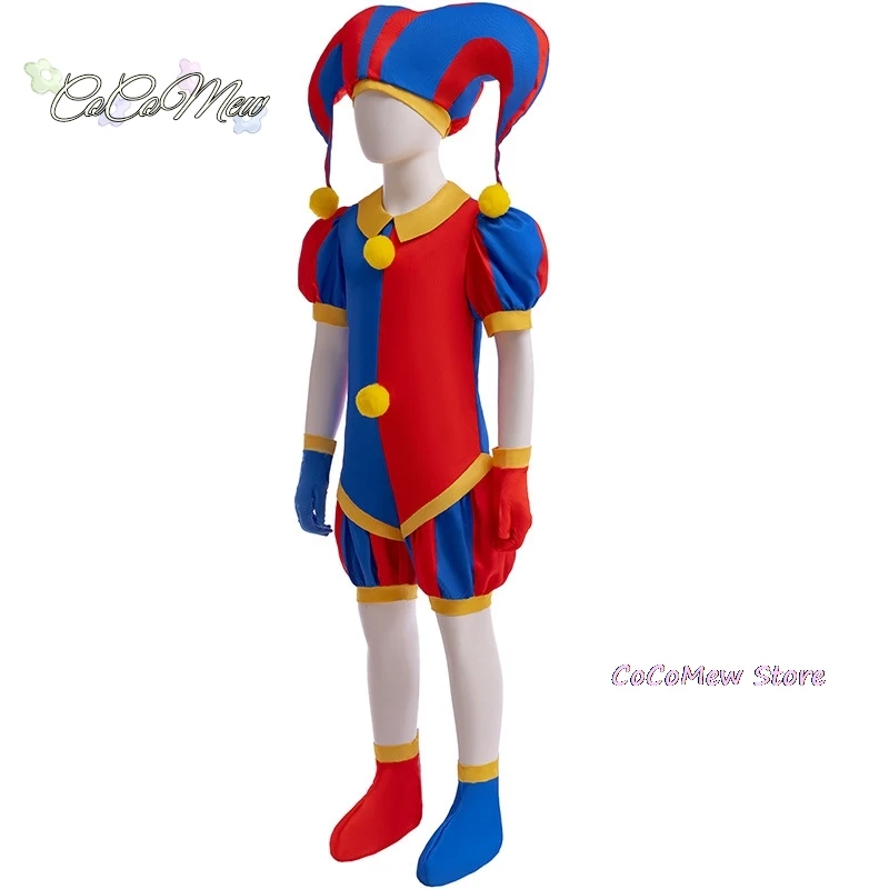 어메이징 디지털 서커스 코스프레 남녀공용, 폰미 의상, 어린이 애니메이션, 어린이 코스프레, 성인 코스튬 의류