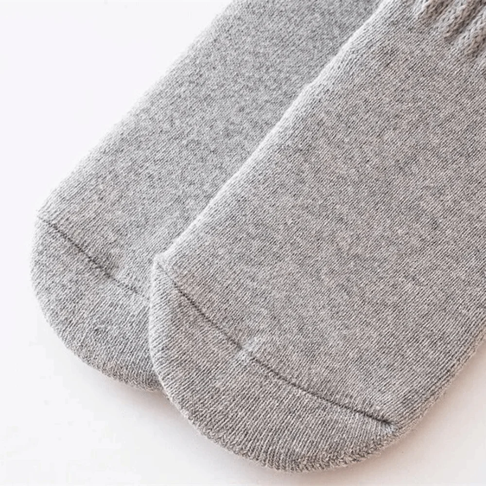 جوارب عصرية مضادة للانزلاق للأطفال، جوارب دافئة للحماية من البرد للأطفال الصغار، جوارب طويلة سميكة للركبة للشتاء #4