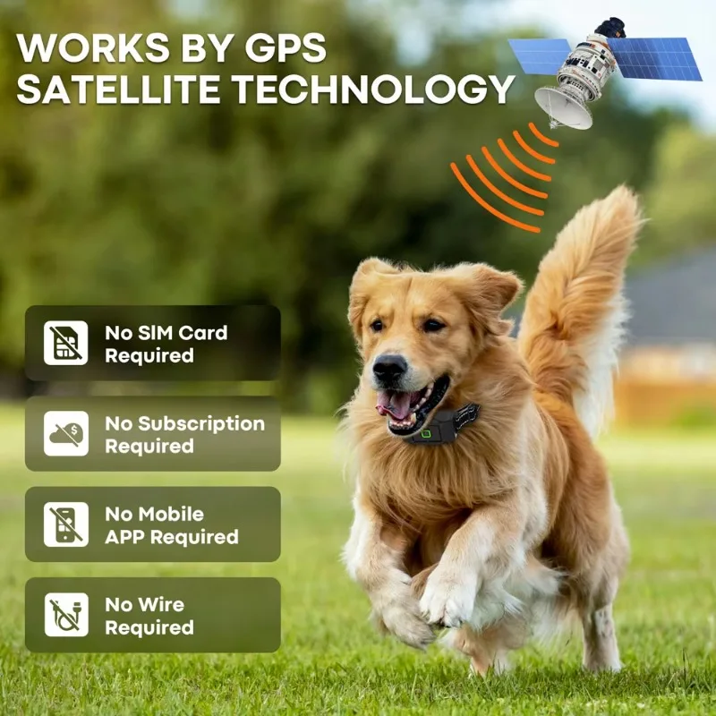 Wireless Fence Training Collar Wireless GPS Dog Fence Portable Electronic Pets Safe Containment System for Outdoor