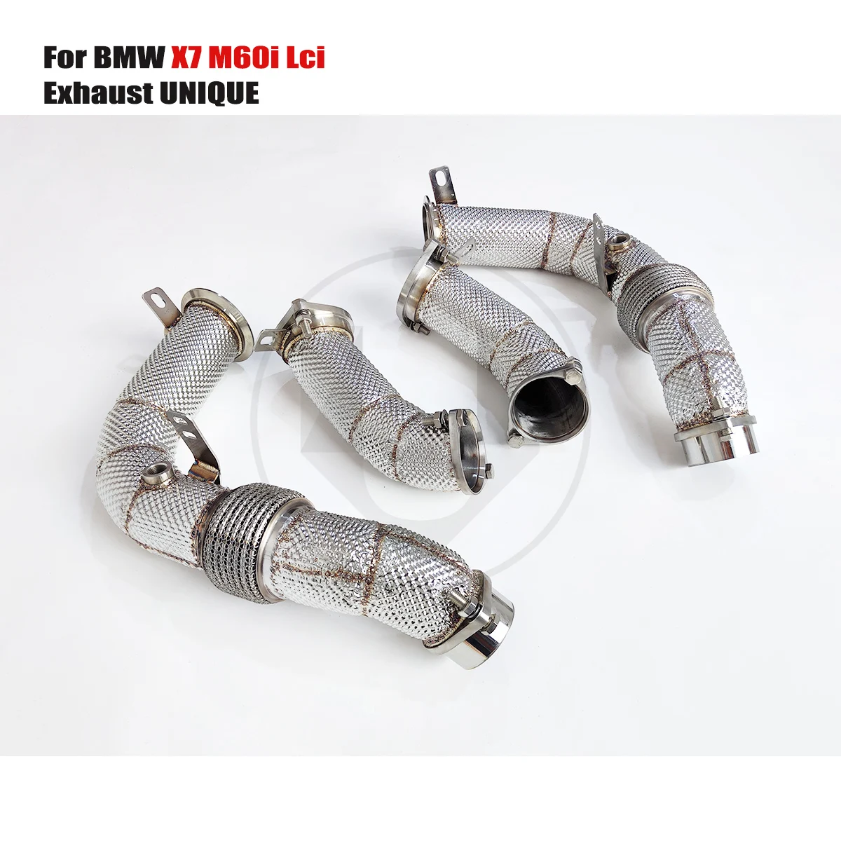 UNIQUE Enhanced Soound Downpipe for BMW X7 M60i Lci 2024 Stainless Steel Exhaust Downpipe Header