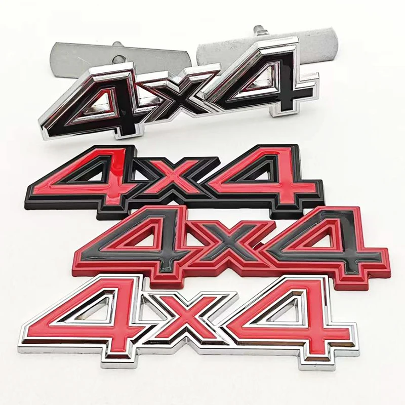 1Pcs 3D Metal Car Styling Logo 4X4 Four-Wheel Drive Car Sticker Emblem Badge Decals Universal Decoration Accessories