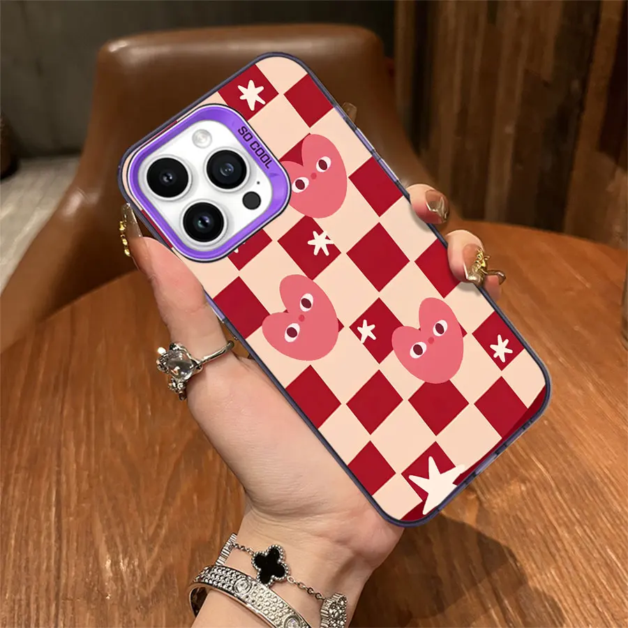 발렌타인데이 핑크 그라데이션 하트 폰 케이스 (아이폰 17 ~ 11 Pro Max Plus 호환)