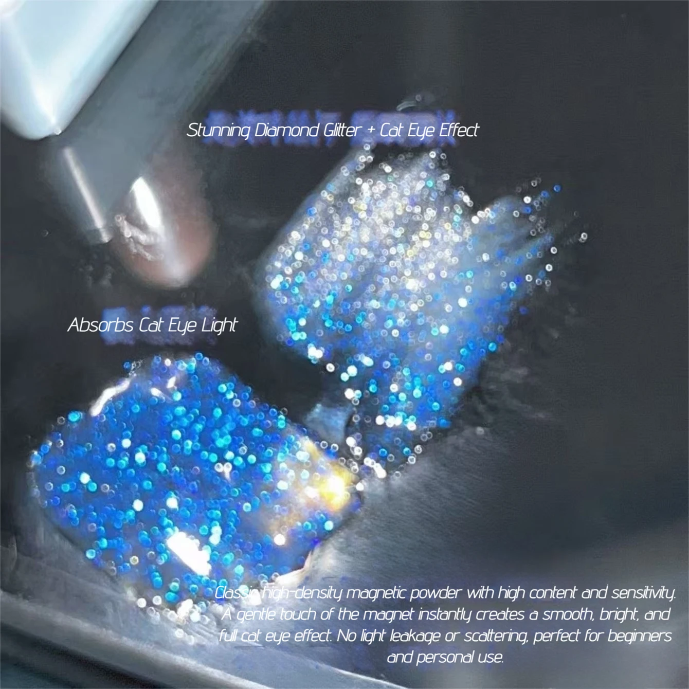 2026 New Sailor Moon Cat Eye Gel Polish Shimmer Rainbow Glass Bead Crystal Nail Gel Super Bright Bulb Effect UV LED Nail Polish