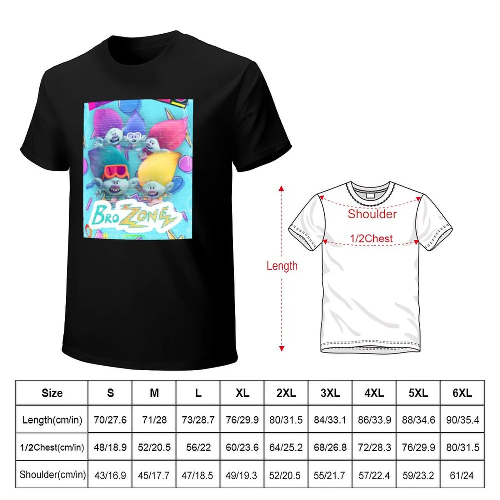 Trolls Band Together Brozone T-Shirt Outdoor Sports Lightweight Tee