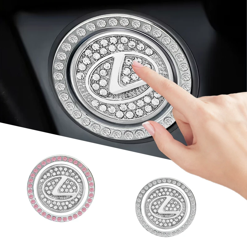 

Car One-Click Engine Start Stop Switch Button Cover Ignition Button Sticker For Lexus EX300H RX450H IS300H ES300H NX RX GS Al20