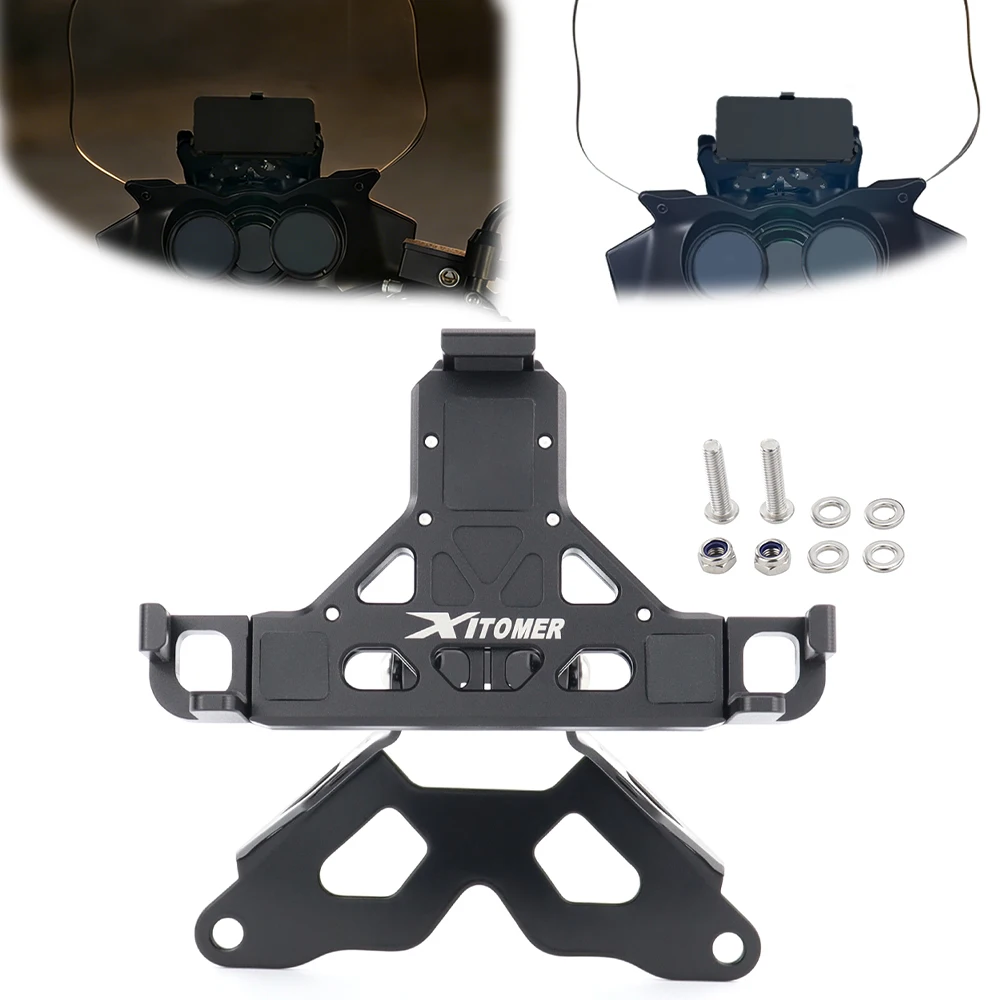 

GPS Holder Mount Stand Motorcycle Adjustable GPS Phone Navigation Bracket Smartphone DL650 DL1000 V-strom 2004-2011 For Suzuki