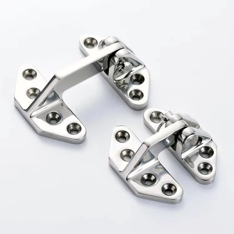 Marine Hinge Yacht Boat Hardware 316 Stainless Steel Cast Hinges Mirror Polished Hatch Hinge With Removable Pin