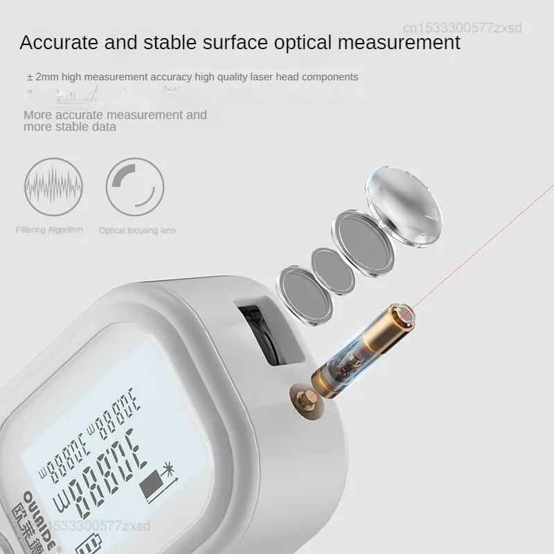 New Xiaomi OULAIDE 40M Smart Laser Rangefinder Handheld Mini Portable High-precision Digital Measuring Tool Rechargeable Measure