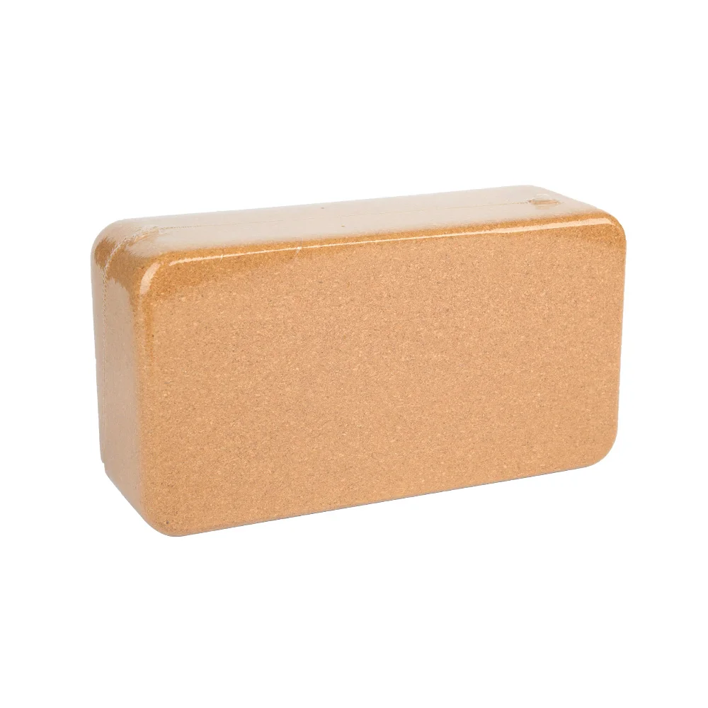 

Eco-friendly High-Density Solid Yoga Brick 4x6x9 Inch Custom Logo Wholesale Cork Yoga Blocks