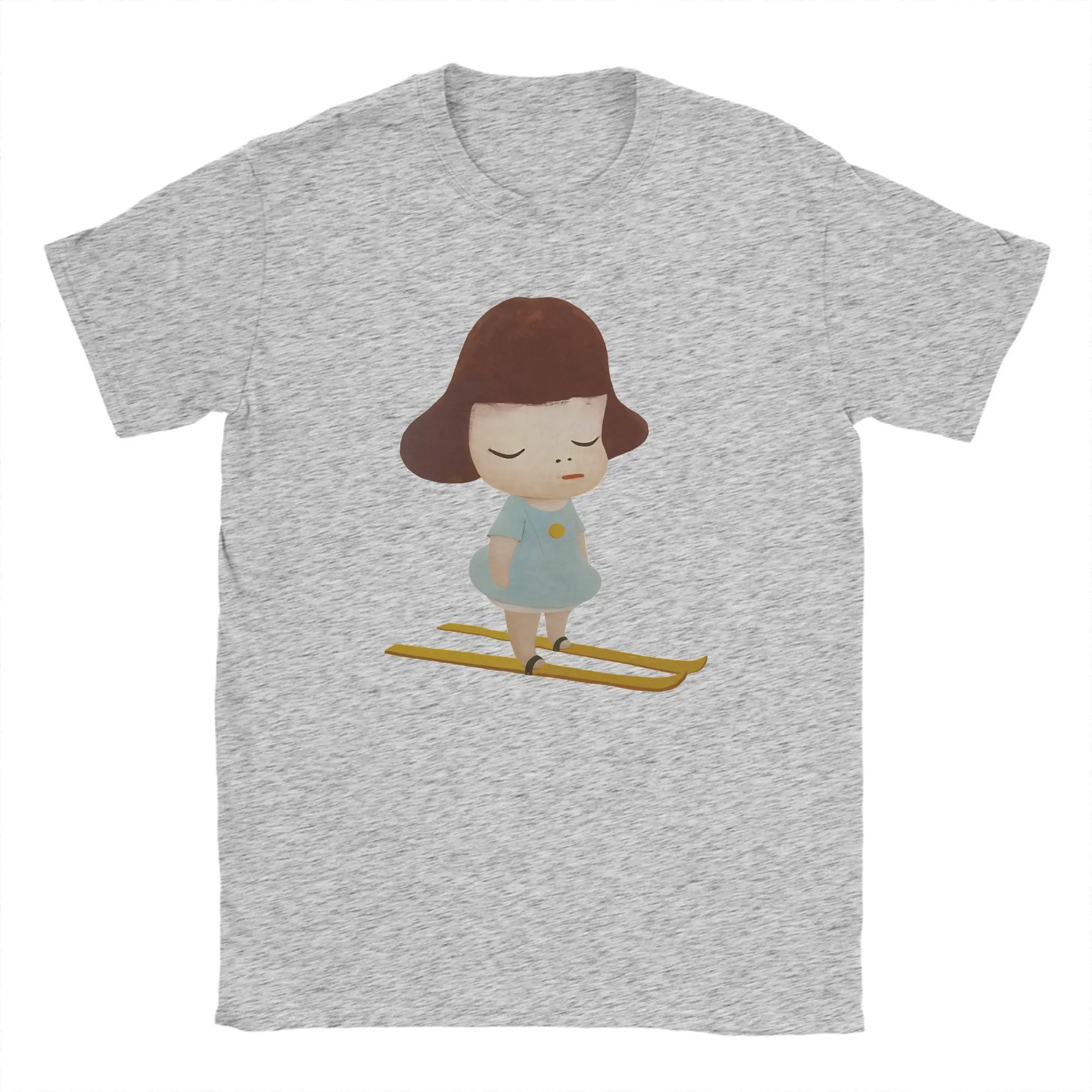 Y-Yoshitomo Nara T Shirt  Harajuku T-Shirts Short Sleeve Vintage Tshirt Beach Cotton Plus Size Tees,