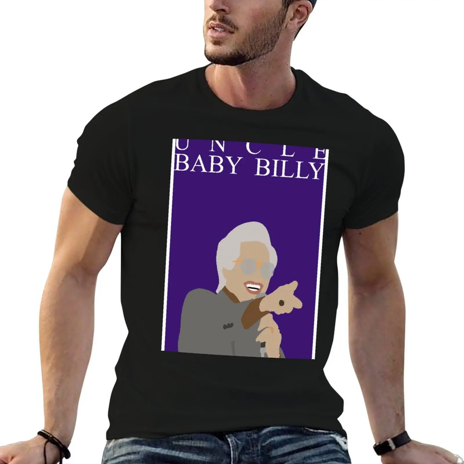 Baby Billy Freeman Portrait | Righteous Gemstones Poster | TV Art Print Wall Decor T-Shirt Lightweight Running Sports T-Shirt