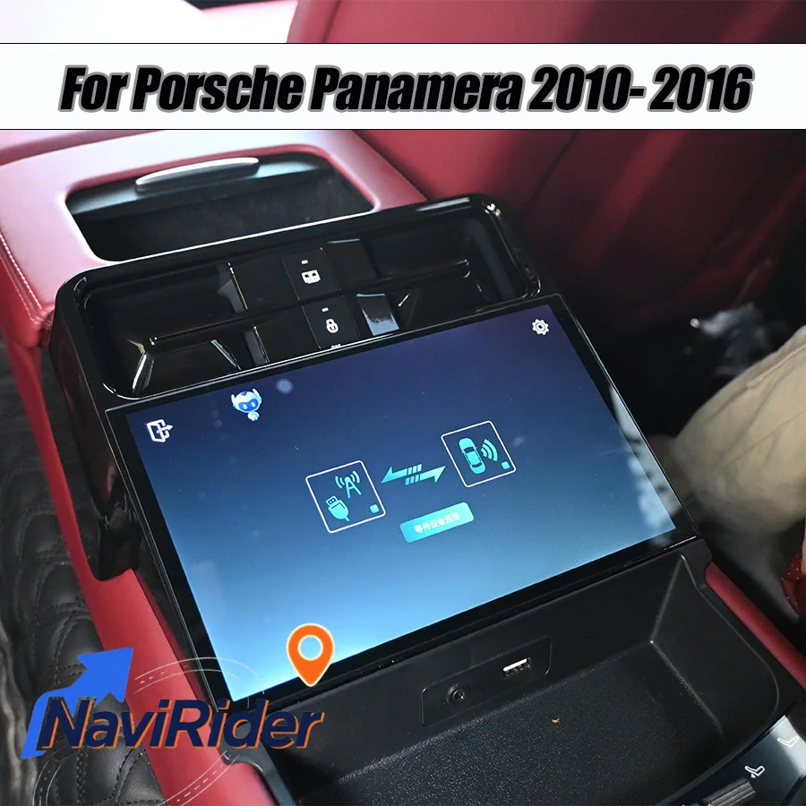9inch Rear Air Conditioning 2K Touch Screen AC Panel For Porsche Panamera 2010 - 2016 Multimedia Carplay Android Auto Head Unit
