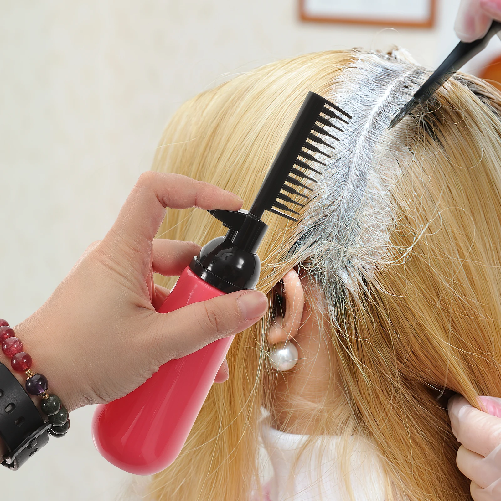 

3 шт., расческа для краски для волос, пластиковый ПЭТ-материал, салонный инструмент для окраски, экологически чистый, длительное использование, гладкая расческа, зубы