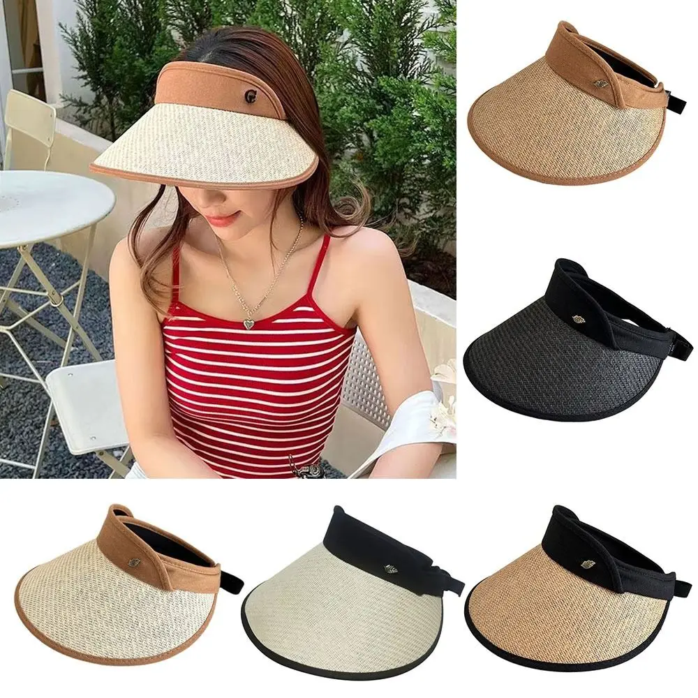 Sommer atmungsaktiver Sonnenhut leerer Zylinder Visier kappen Outdoor-Sport Tennis Golf Laufrad verstellbarer Sonnenschutz hut