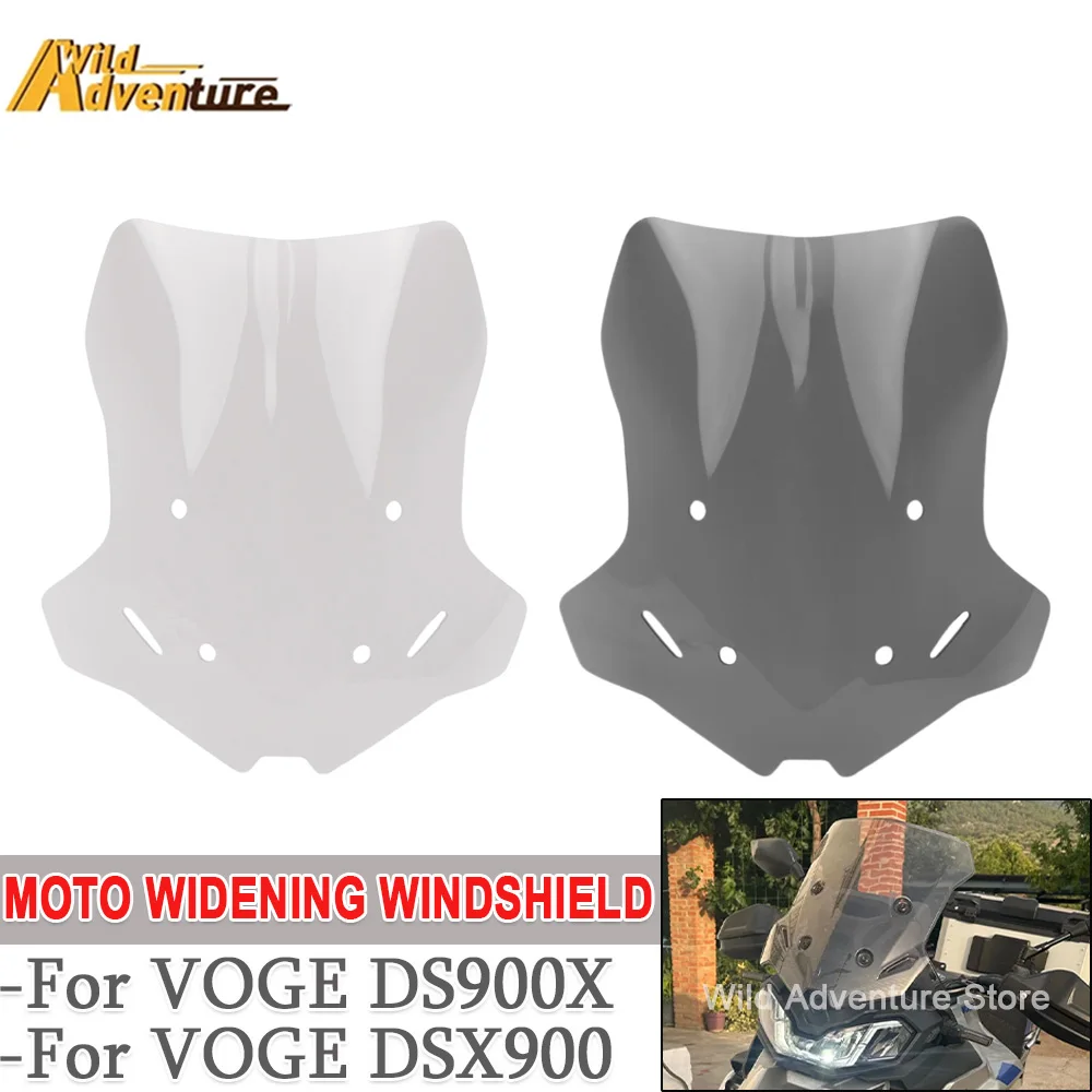 

WindScreen For LONCIN For VOGE DS900X DSX900 Motorcycle Heightening And Widening Windshield Wind Shield Screen Screen Protector