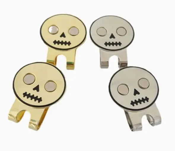 

Durable Metal Golf Hat Clip Skull Finish Secure Fit For Golf Daily Wear Professional Training Accessories Hat Clip