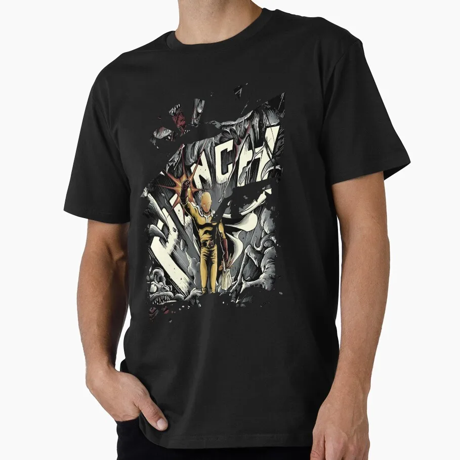 A Hero For Fun Saitama Anime Gift T-shirt One Punch Man Manga Print Graphic Clothes All Size Tops S-6XL