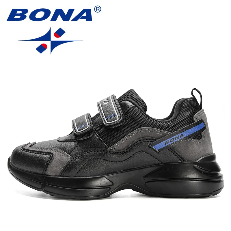 BONA 2023 Girls Anti-Slippery Children Shoes Spring Autumn New Fashion Breathable Kids Boys    Sneakers Baby  free shipping