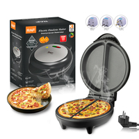 Electric Frying Pan 6.7Inch Pizzas Maker Home Omelette BBQ Pancake Baking Machine Nonstick Pan for Pizzas Quesadillas Bread Cake