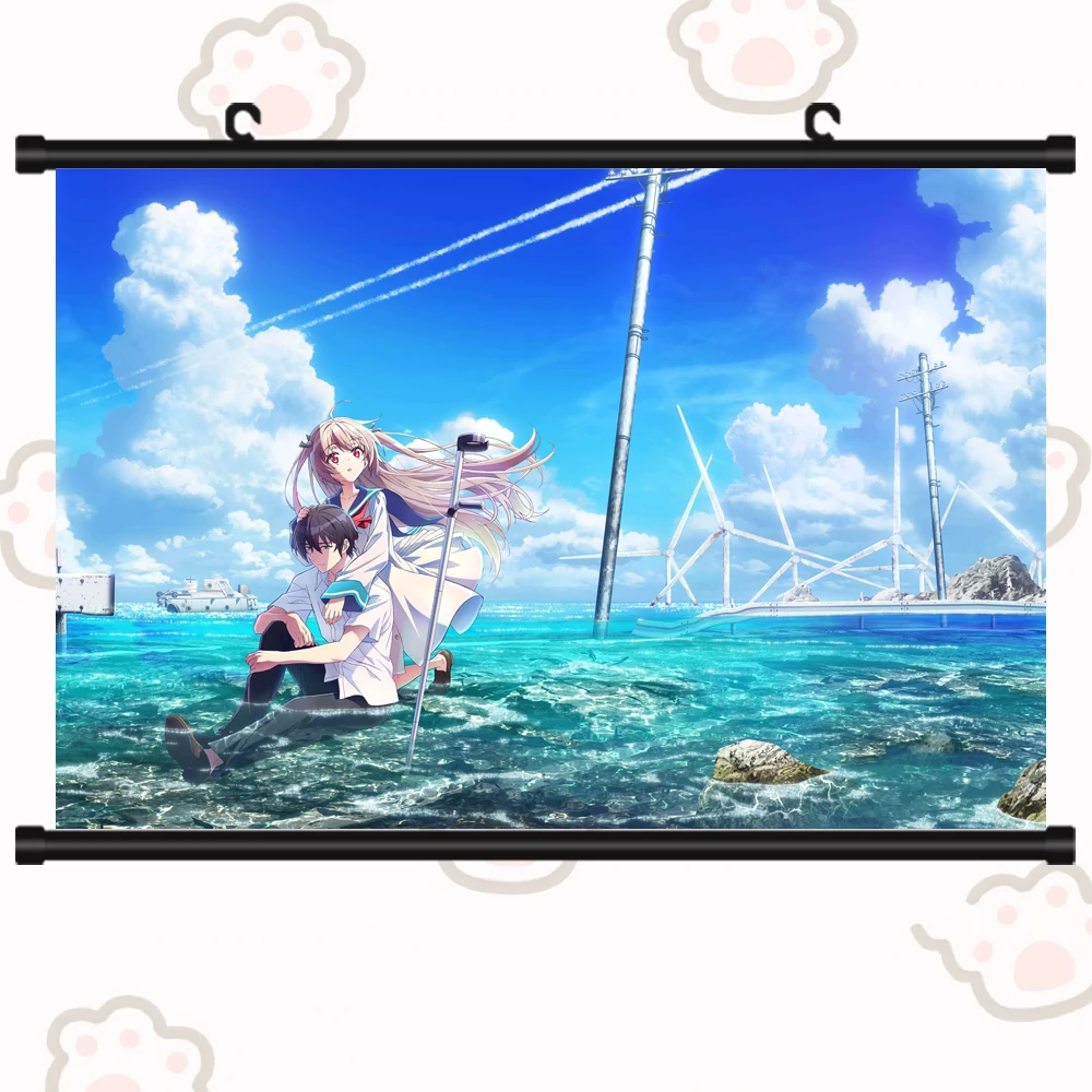 Japan Anime ATRI My Dear Moments Ikaruga Natsuki Atori Nojima Ryuji Poster Cosplay Scroll Mural Wall Hang Poster Home Art Decor