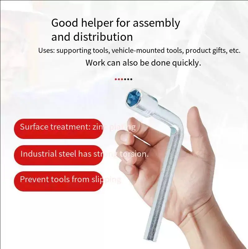1Pcs L-Shaped Socket Hexagonal Wrench Multi-Specification Wrench Set Universal Triangle Wrench Key Plumber Key Triangle