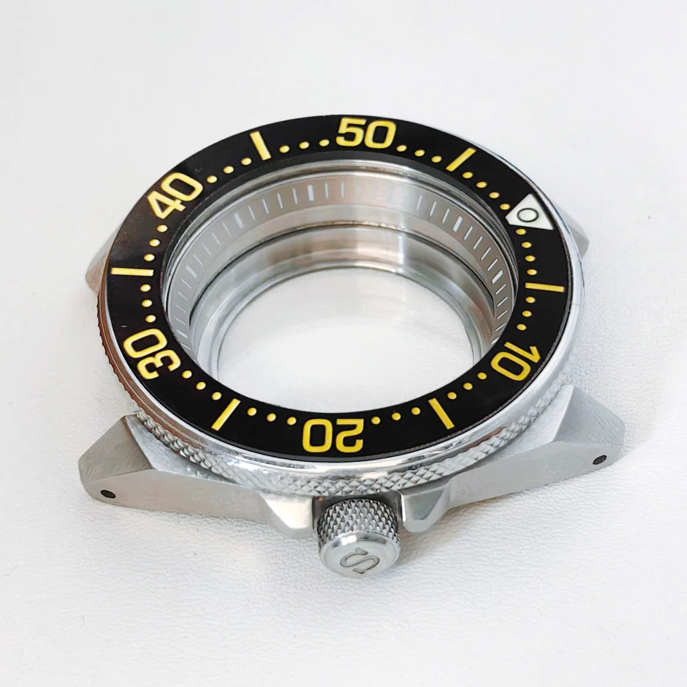 

Mod S King Samurai Watch Case and 22mm Bracelet Part Fit For NH34 NH35 NH36 Movement Transparent Back Samurai Watch Case Parts