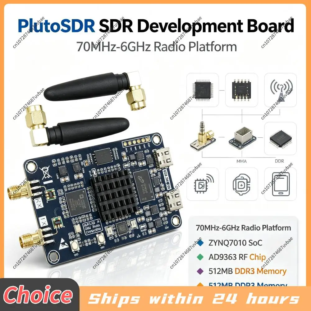 PlutoSDR Software-Defined Radio Development Board with Antenna Software Defined Radio Development Board for PlutoSDR Nano