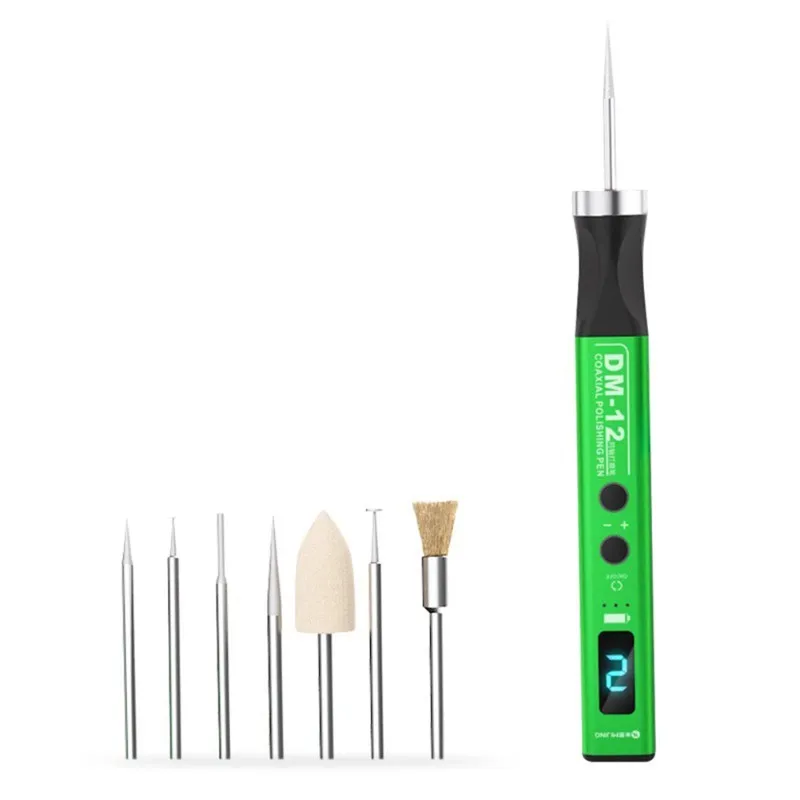 YANA50I Electric Grinding Pen With 7 Grinding Head Tips For Mobile Phone Repair And IC Chip Polishing-Rechargeable Mini Polishin