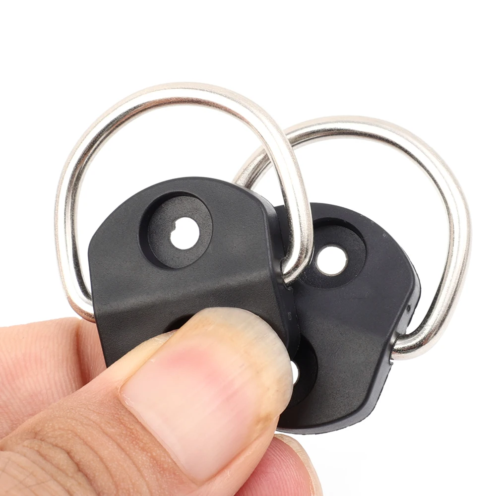 4 قطعة العالمي D-نوع الجذع شبكة كيس متعدد الوظائف هوك وحلقة جذع الأمتعة الطابق صافي تحديد عدة اكسسوارات السيارات