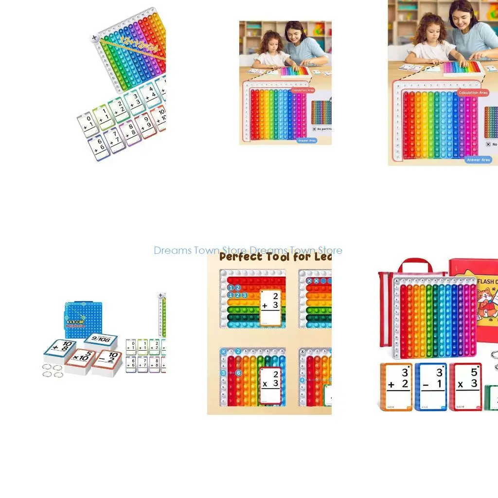 HX6A Math Learning Cards Students Interactive Focused Development And Memory Training