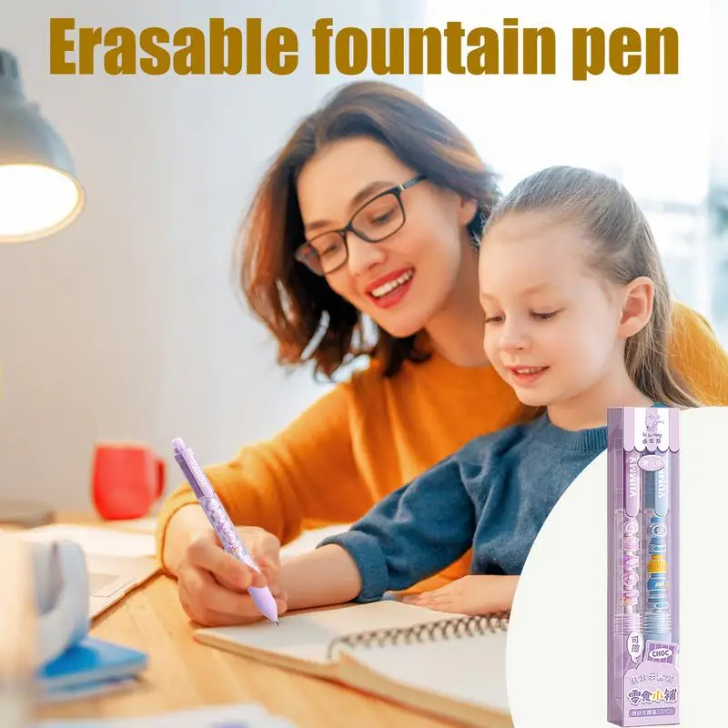 Стираемые ручки 0,5 мм, гелевая шариковая ручка с тонкими точками, инструмент для письма, гладкие чернила, ручки для письма для планировщика, ведения журналов, ежедневных заметок