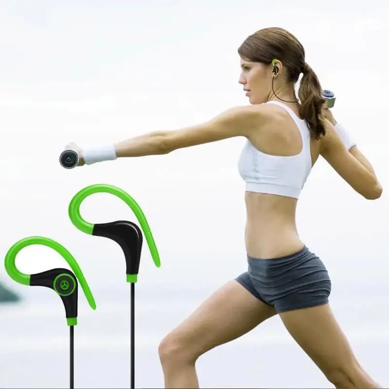 Sport Wireless -compatible Headset Running Stereo Music Earphones Universal Mini Ear-Hanging Ear-Hooks Headphones HIFI