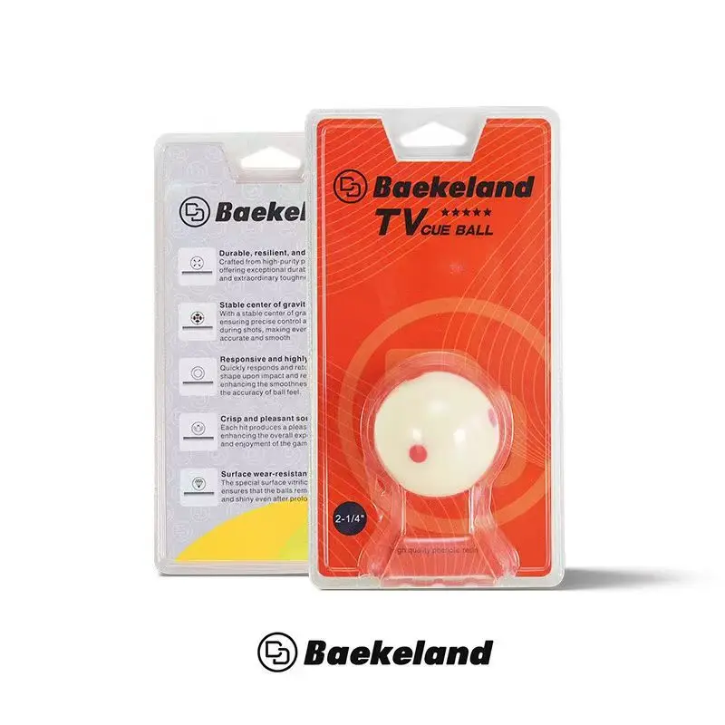 

Высококачественный оригинальный бильярдный кий BAEKELAND 2-1/4 дюйма (57,2 мм) из 6 красных точек, тренировочный бильярдный мяч для продажи