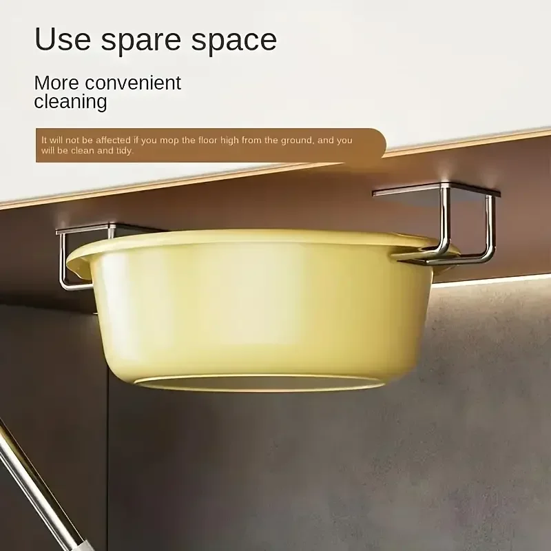 4 kitchen storage shelves, multifunctional, accessories, no perforated wall cutting board under cabinets