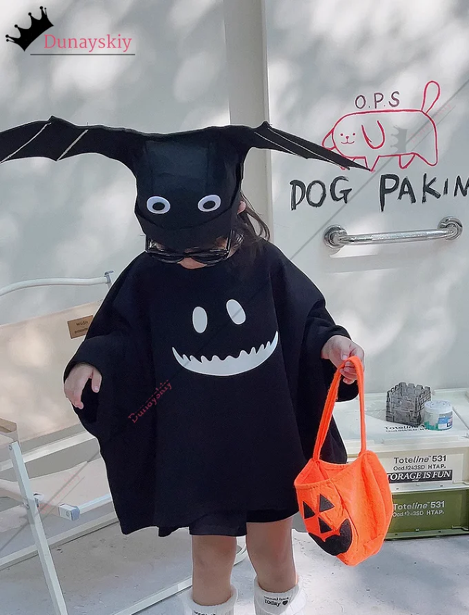 Halloween fantasma cosplay manto conjunto trajes demônio da morte disfarce adulto crianças roupas halloween estranho traje-kta-