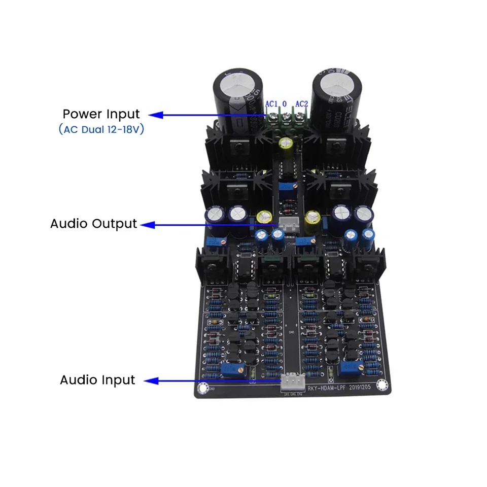 1PCS For Marantz HDAM-LPF Preamp Amplifier Board Module Pure Class A Preamp Tone Preamplifier Board Module DIY NEW