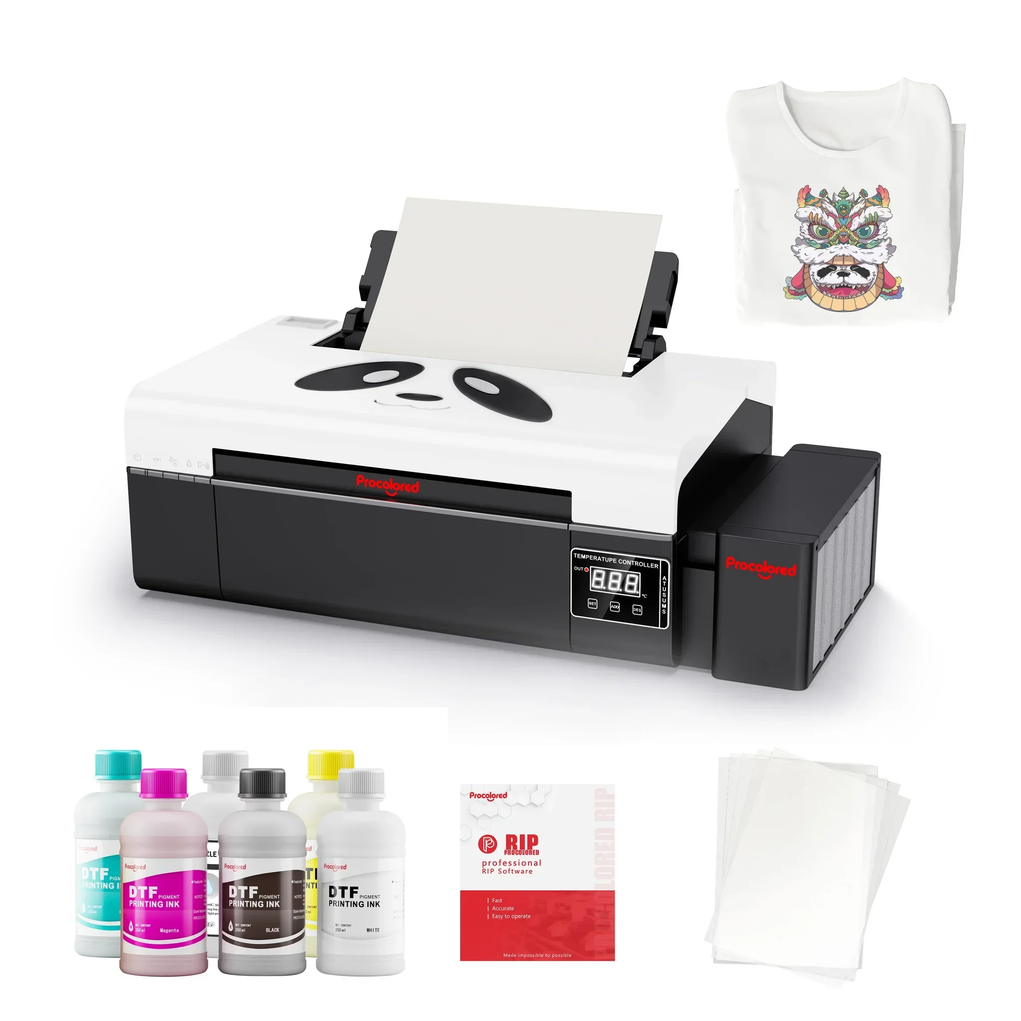 Sticker Pet Film Portable DTF Flatbed Printer Impressora Heat Transfer T Shirt Textile Printing Machine A4 DTF Printer