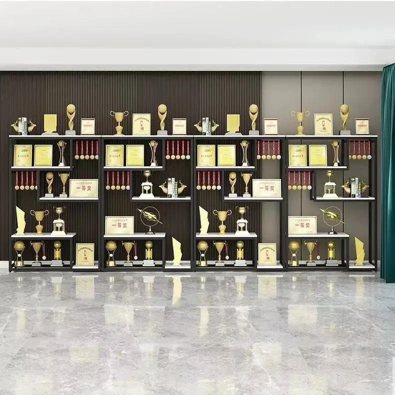 Trophy Display Stand Company Medals Medal Cabinet Enterprise License Wall 2026 Certificates of Honor
