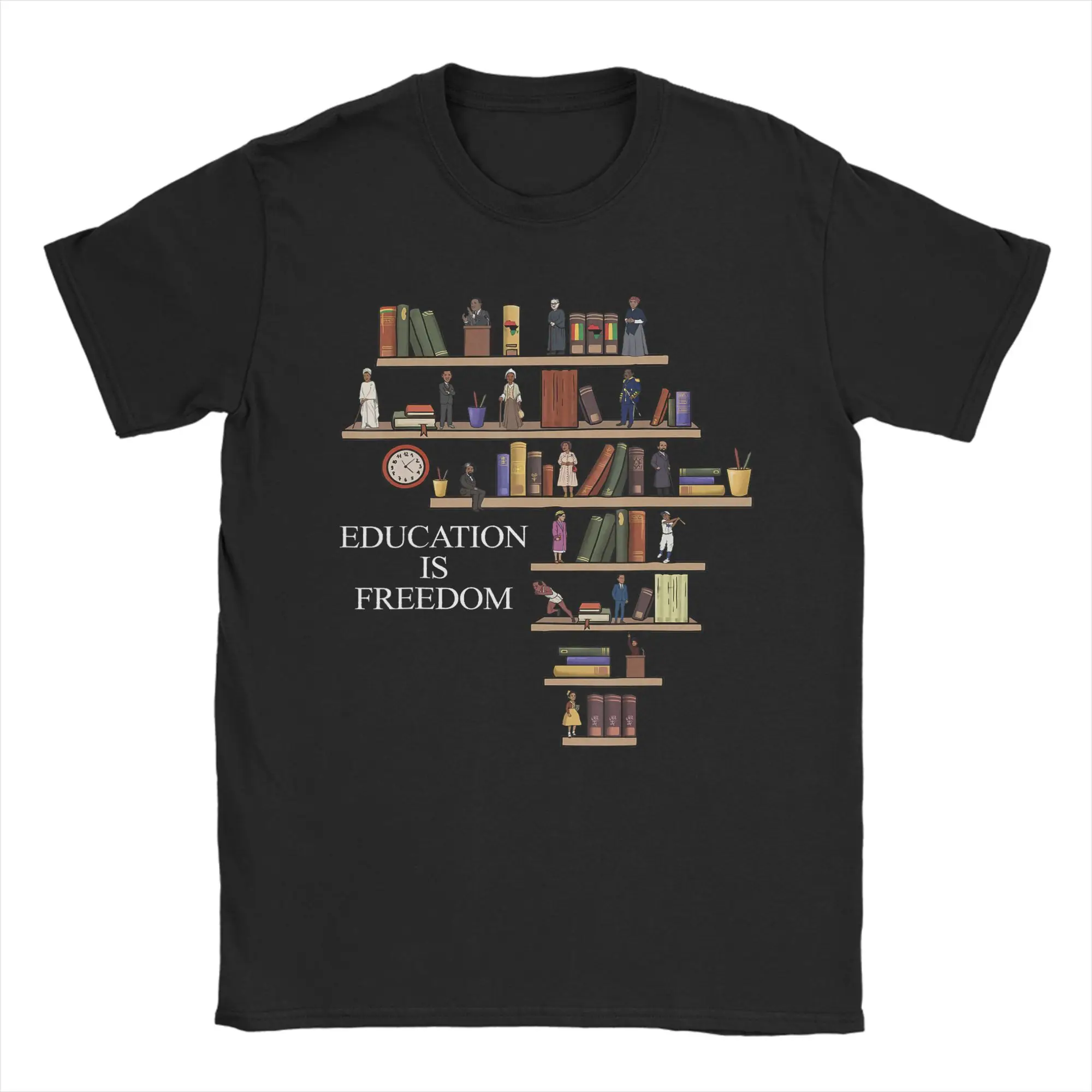 Black History Month Black Leaders African American Pride T-Shirt 100 Cotton T-Shirt For Mens Summer T-Shirts Wholesale Tops