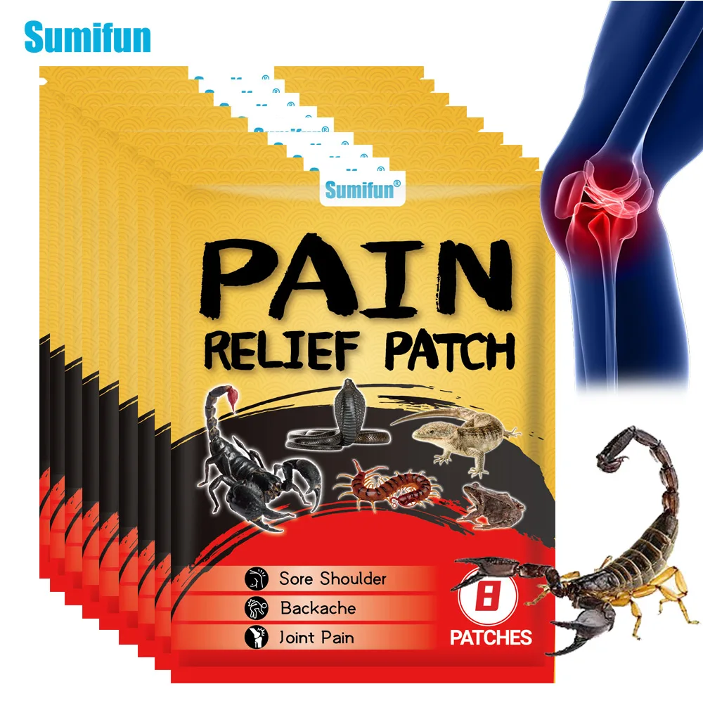 

8/24/40/80pcs Sumifun Analgesic Patch Lumbar Knee Joint Muscle Pain Relief Massage Sticker Rheumatic Arthritis Medical Plaster