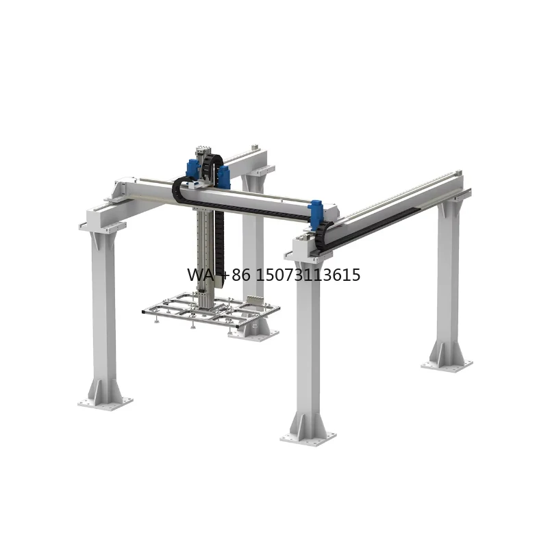 Robot de pórtico de 3 ejes de pórtico de robot de paletizador lineal de carga útil pesada