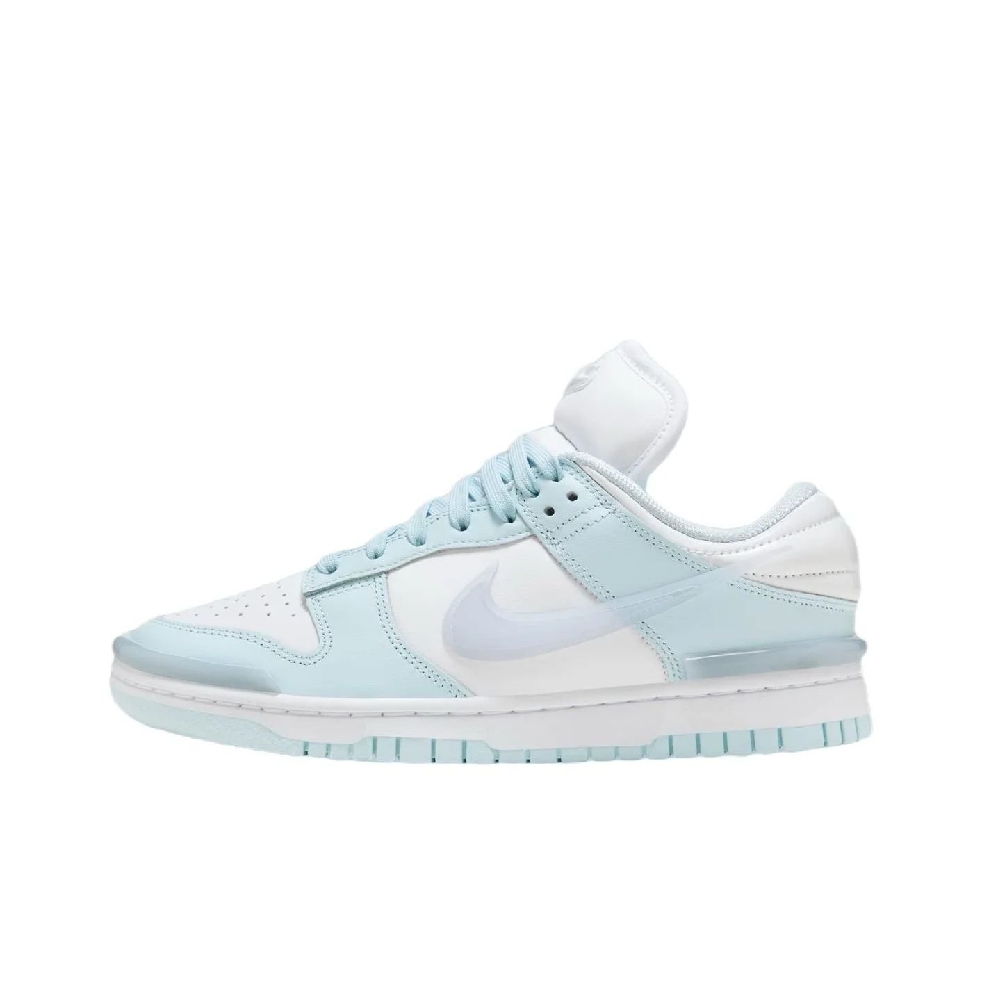 Zapatillas Nike Dunk Skateboard para mujer, parte superior baja, blanco, azul, DZ2794-103
