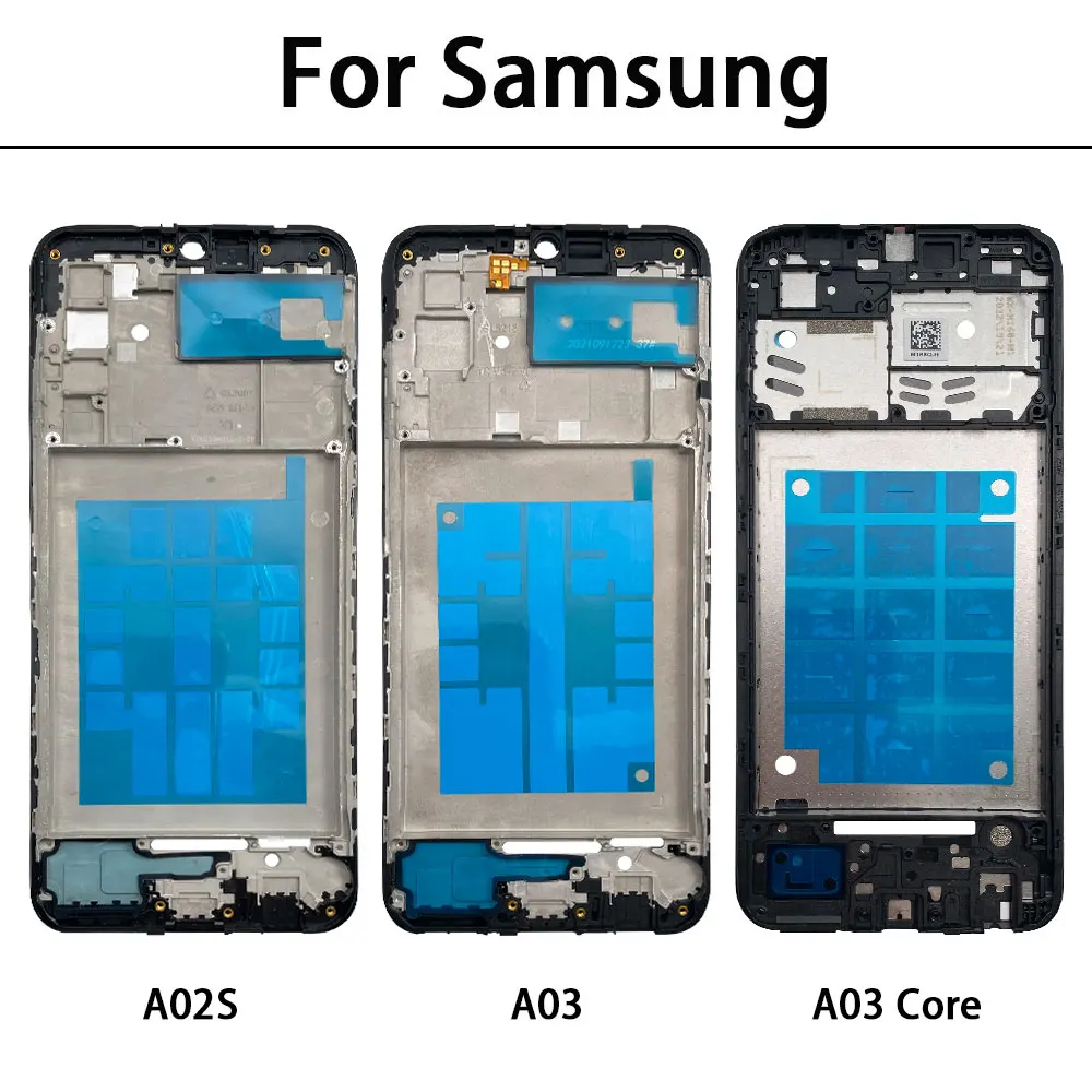 New For Samsung A02s A03s A03 Core A04 A04s A04E Housing Middle Frame Bezel Middle Replacement Parts Middle Frame