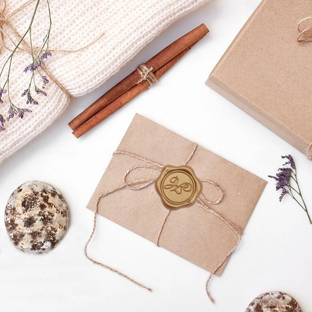 25pcs Alphabet Wax Label Stickers Bronze Self-Adhesive Wax Seal Stickers for Decorating Envelopes Wedding Cards and Gifts