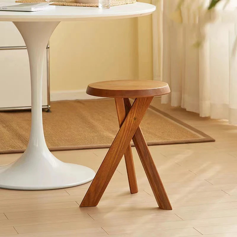 

Solid Wood Coffee Table Home Furniture Living Room Sofa Side Table Shoe Changing Stool Modern Bedside Table Mini Table Room Desk