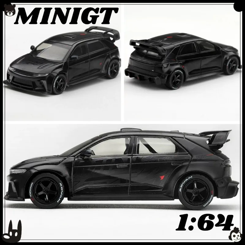 minigt-1-64-ヒュンダイ-アイオニック5n-rs-01t-ステルスモデル。ダイキャスト合金製で、卓上装飾品やコレクション用の記念品として最適です。