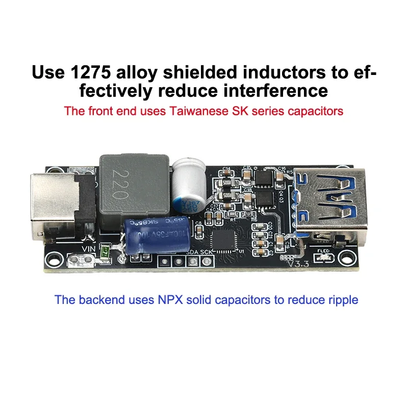 DC 6-30V 100W SW3518 Charging Module Vehicle Desktop Charger Motherboard Multi-Protocol High-Power Quick Charging Module
