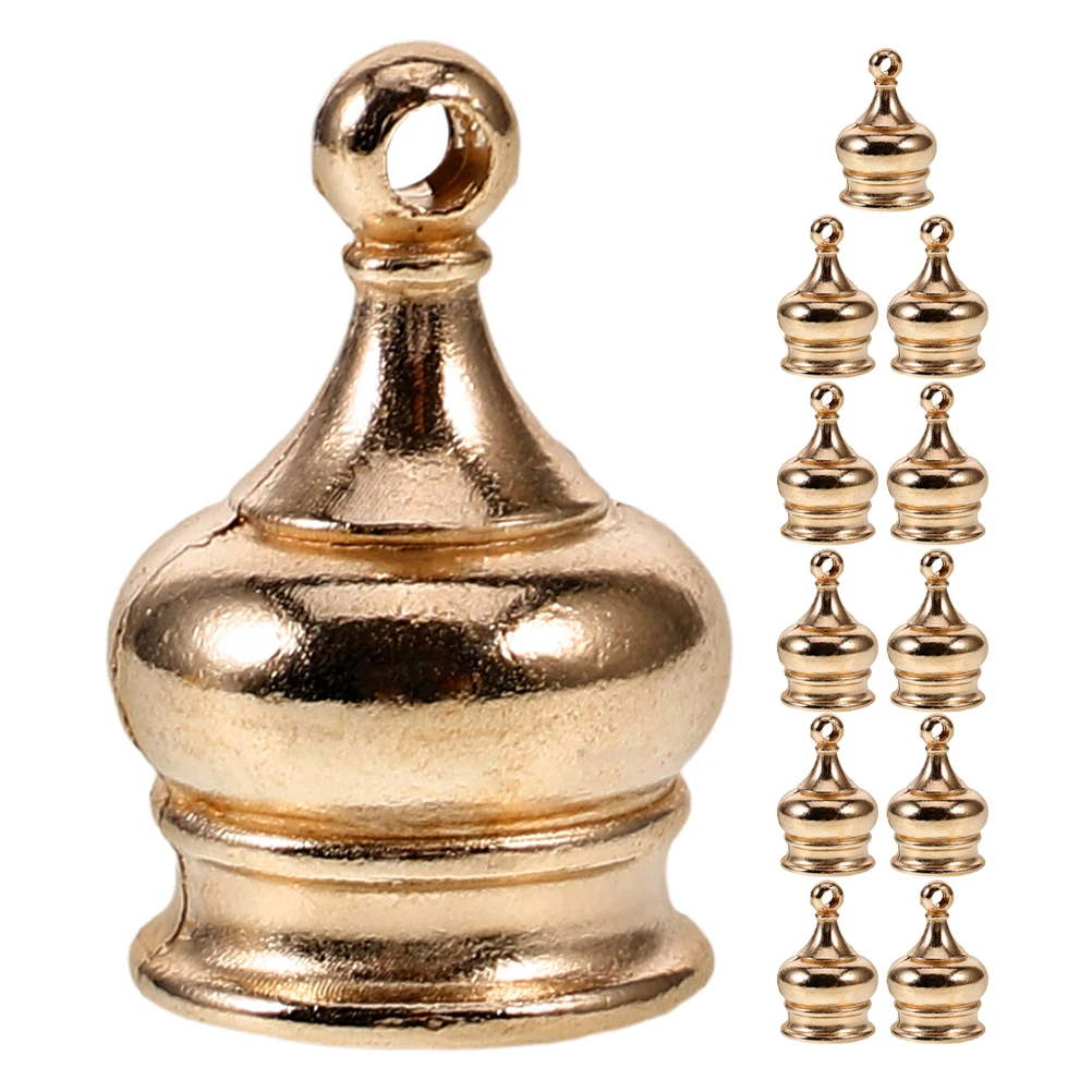 

12pcs Decorative Nut Crown Shaped M10x1 Thread Hand Tightening Zinc Alloy Lamp Parts Home Lighting Fixtures Ceiling Chandelier