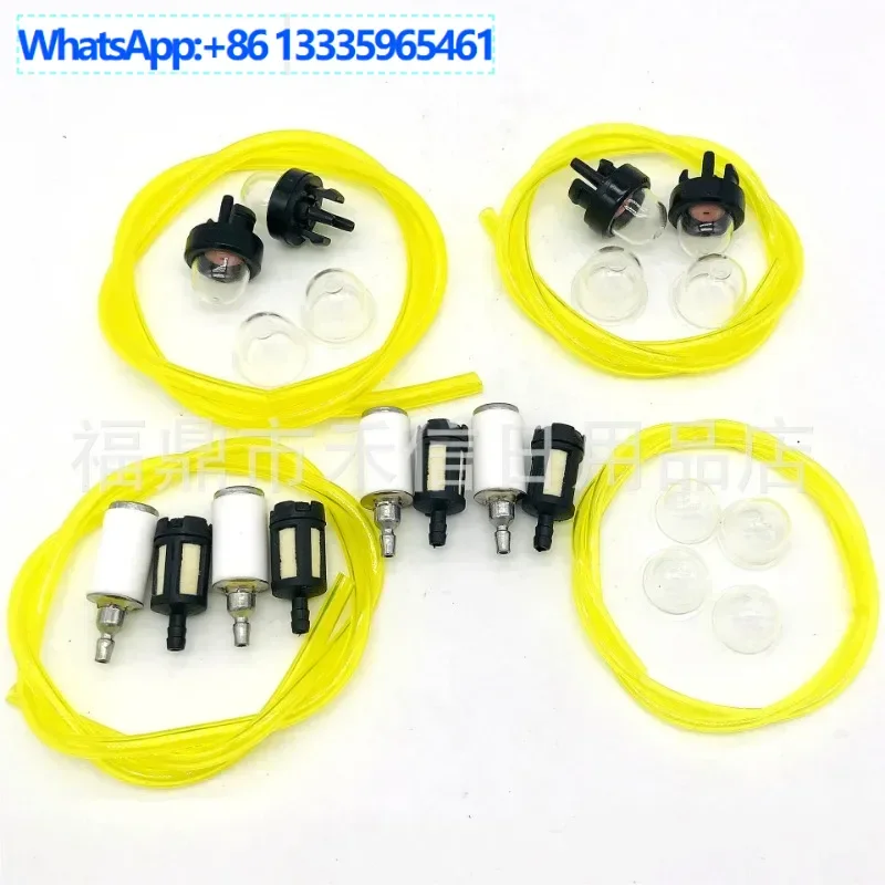 

10PCS Garden tool set, carburetor accessories set YouTube oil filter, oil bubble lawn mower accessories